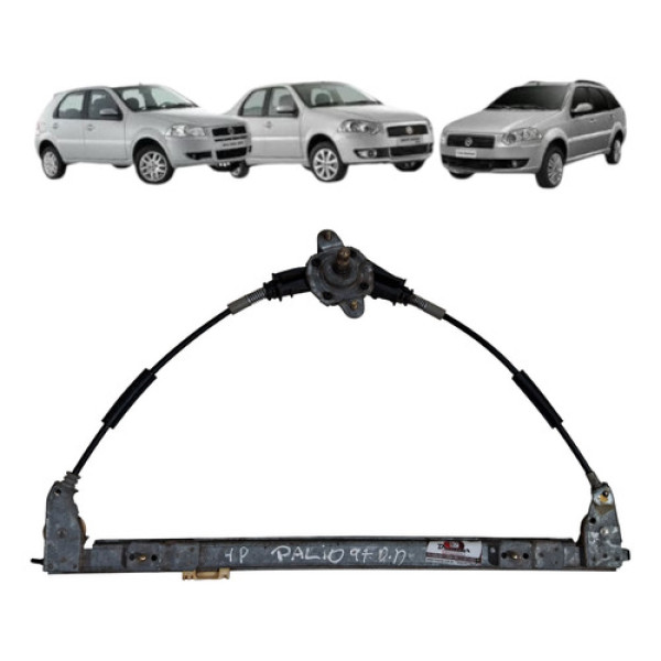 Maquina Vidro Manual Dianteira Palio 1996 2016 Direita