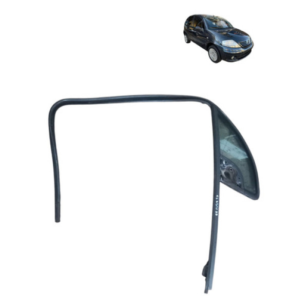 Borracha Canaleta Vidro Dianteiro Citroen C3 2008 Direito