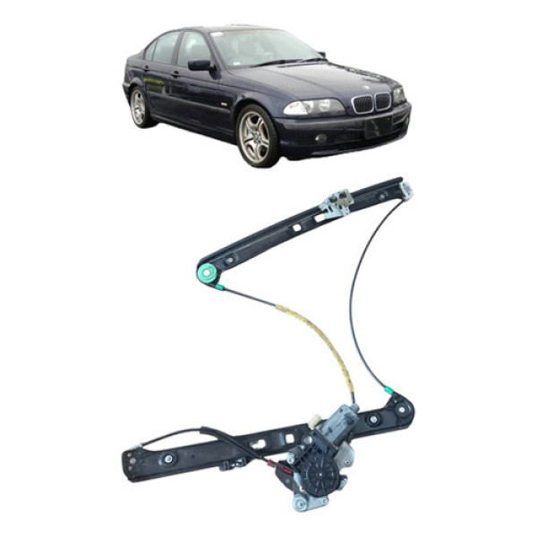Maquina De Vidro Dianteiro Esquerdo Bmw 320i 2000 2005