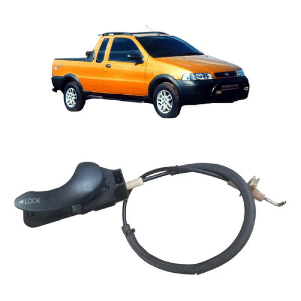 Maçaneta Interna Fiat Strada 2001 2005 Direita