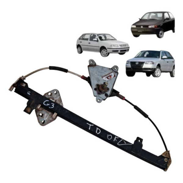 Maquina Vidro Manual Traseiro Gol G2 G3 G4 1994 2014 Direito