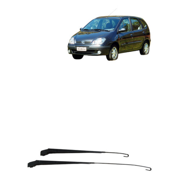 Par Braco Haste Limpador Parabrisa Scenic 2003 2010