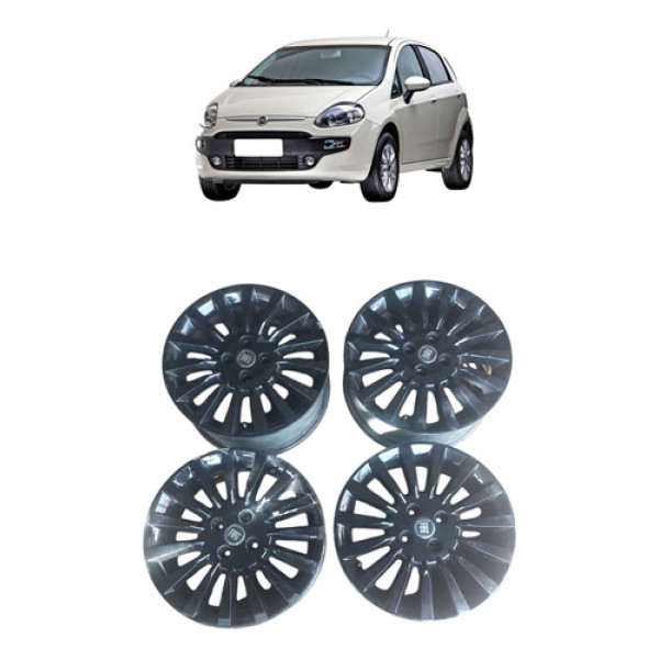Jogo Roda Aro 16 4 Furos Fiat Punto