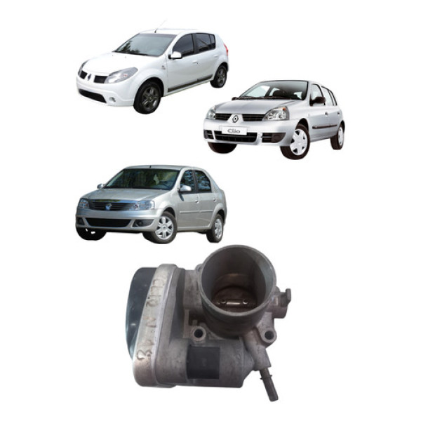 Tbi Corpo Borboleta Clio Sandero Logan 1.0 16v 2006 A 2014