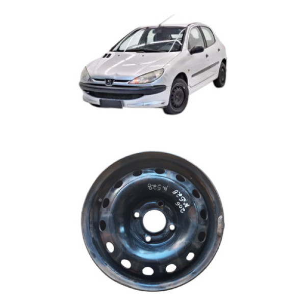 Roda Ferro Peugeot Citroen Aro 14 4 Furos
