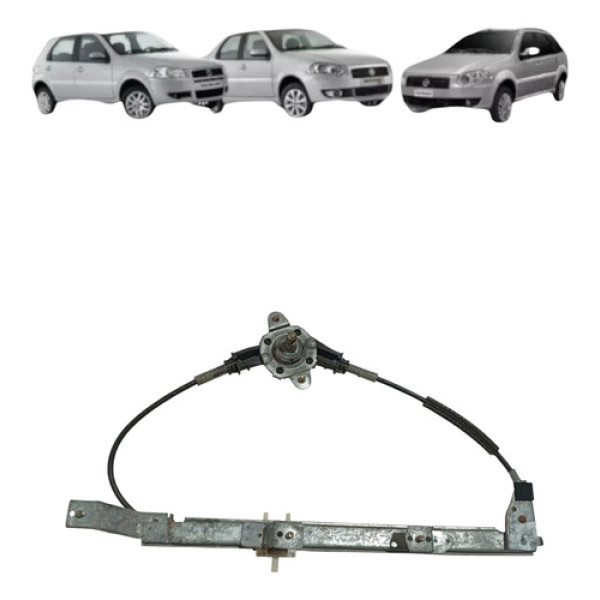 Maquina Vidro Manual Traseira Palio Siena 1996 2012 Direita