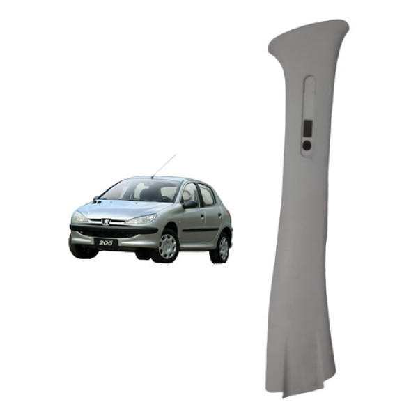 Moldura Coluna Central Direita Peugeot 206 2001 A 2008