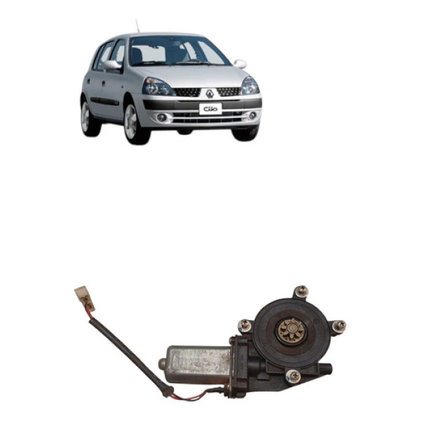 Motor Maquina Vidro Clio 2003 2007 Esquerda
