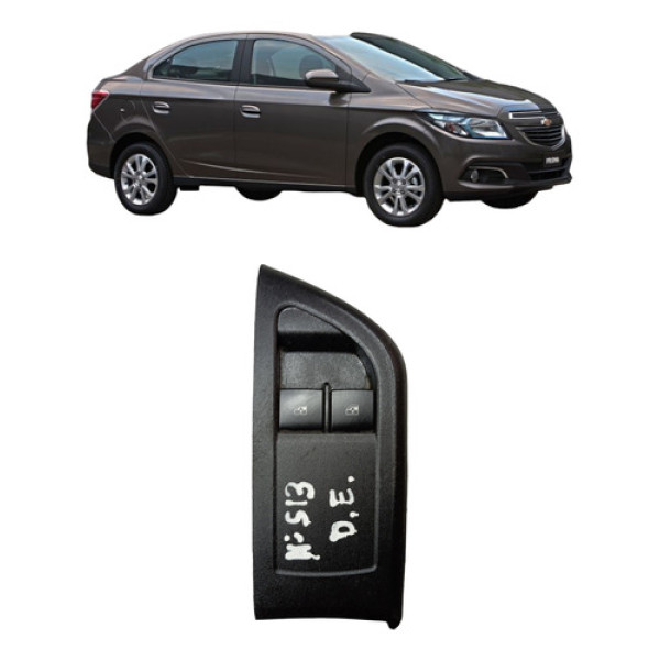 Comando Vidro Duplo Dianteiro Esquerdo Prisma 2013 A 2019