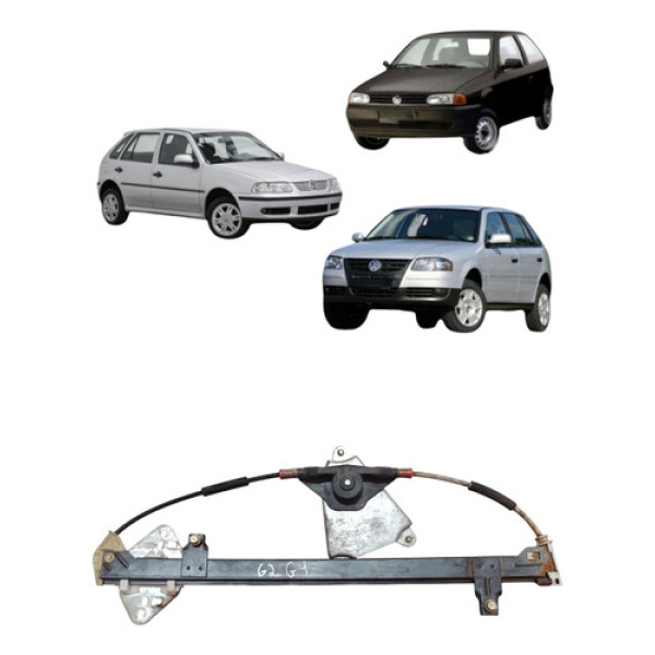 Maquina Vidro Manual Traseira G2 G3 G4 1996 2014 Esquerda