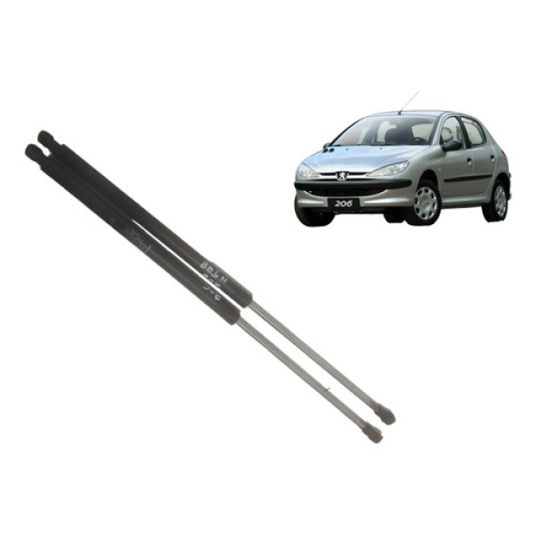 Par Amortecedor Porta Mala Peugeot 206 1999 A 2010