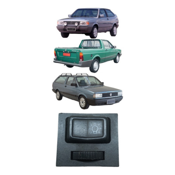 Botão Chave Luz C/reostato Volkswagen Gol 1988/1995