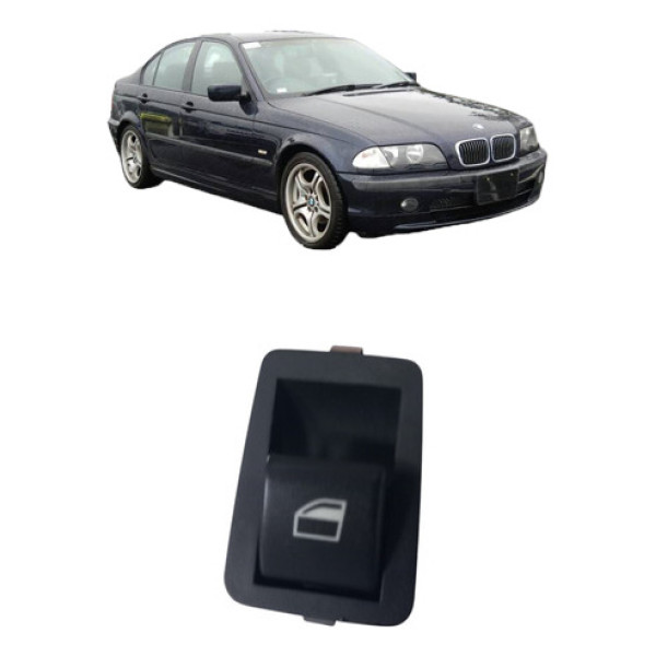 Botao Do Vidro Traseiro Bmw 320i 2000 2005 Direito 