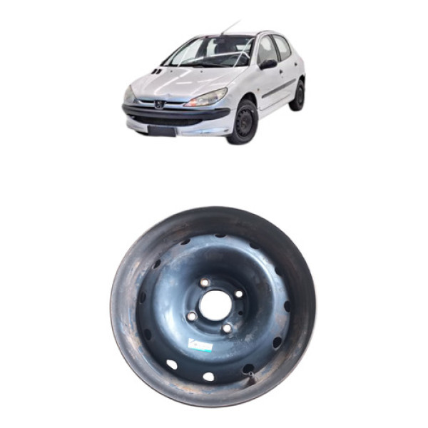 Roda Ferro Peugeot Citroen Aro 14 4 Furos