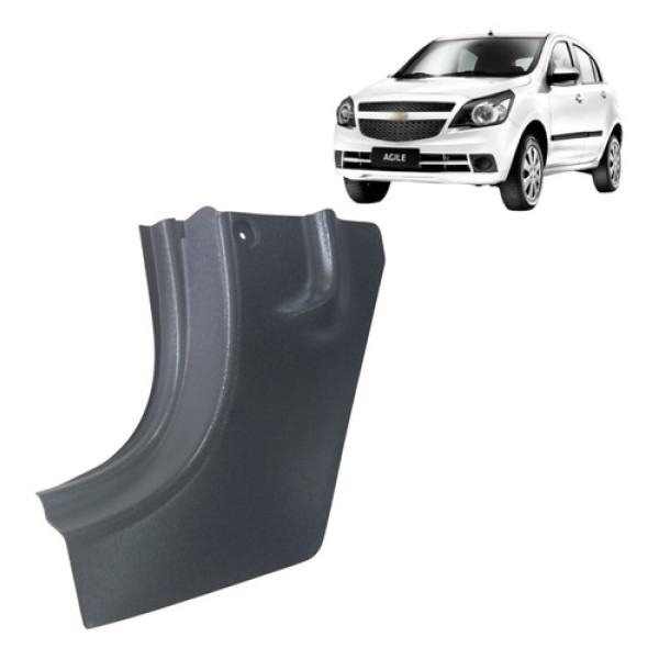 Moldura Inferior Coluna Agile 2011 2017 Dianteira Esquerda