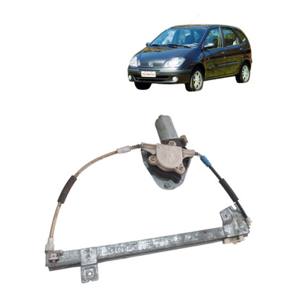 Maquina Vidro Eletrico Traseira Scenic 2003 2009 Esquerdo