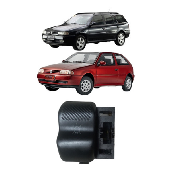 Botão Interruptor Chave Luz S/reostato Volkswagen Gol G2