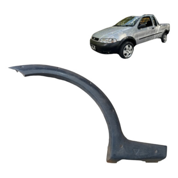 Acabamento Paralama Traseiro Direito Fiat Strada 2000 2004