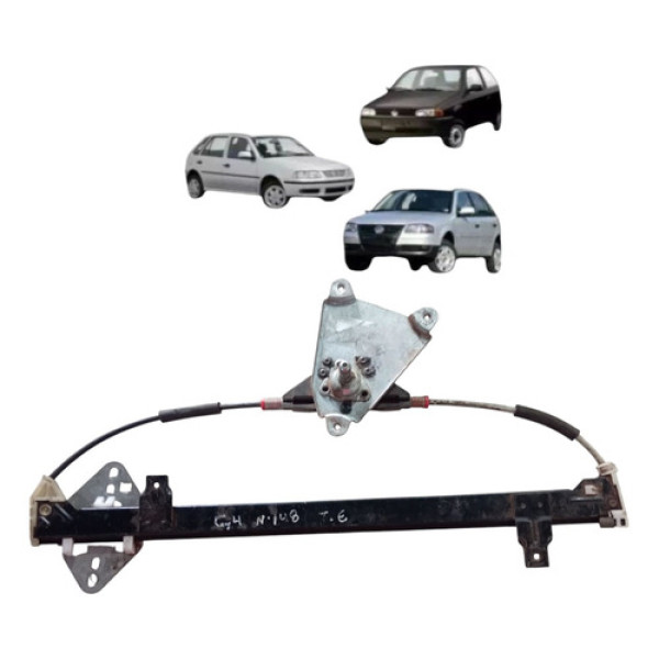 Maquina Vidro Manual Traseiro Gol G2 G4 1994 2014 Esquerdo