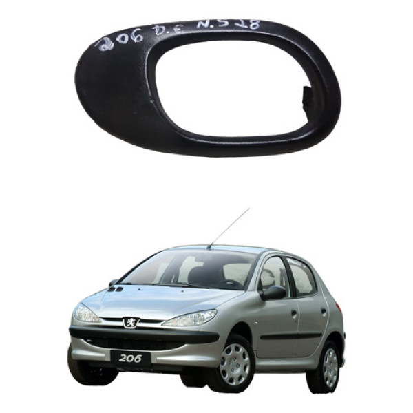 Moldura Maçaneta Interna Dianteira Esquerda Peugeot 206