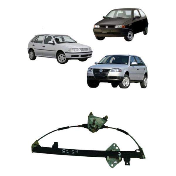 Maquina Vidro Manual Traseira G2 G3 G4 1996 2014 Esquerda