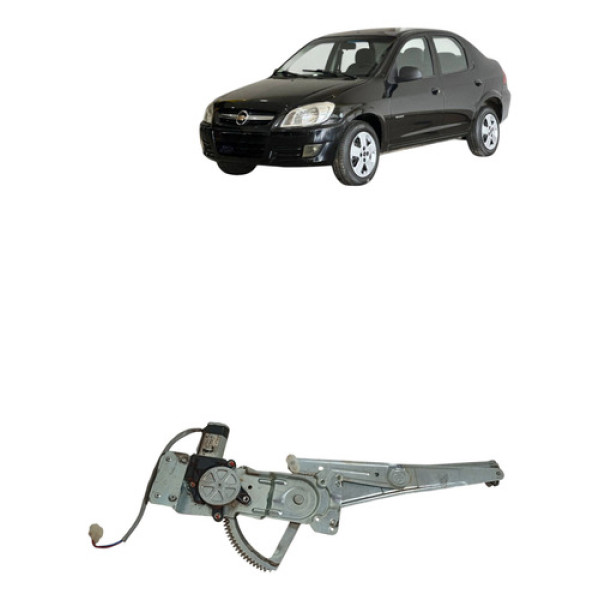 Maquina Vidro Eletrico Porta Dianteiro Prisma 2009 Esquerda