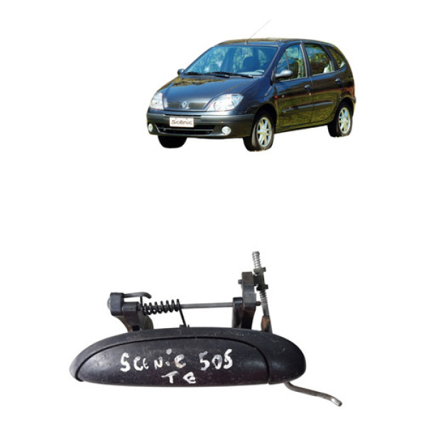 Macaneta Externa Traseira Scenic 2003 2010 Esquerda