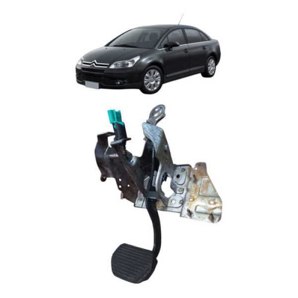 Suporte Com Sensor E Pedal Freio Citroen C4 2008 2012