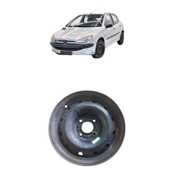 Roda Ferro Peugeot Citroen Aro 14 4 Furos