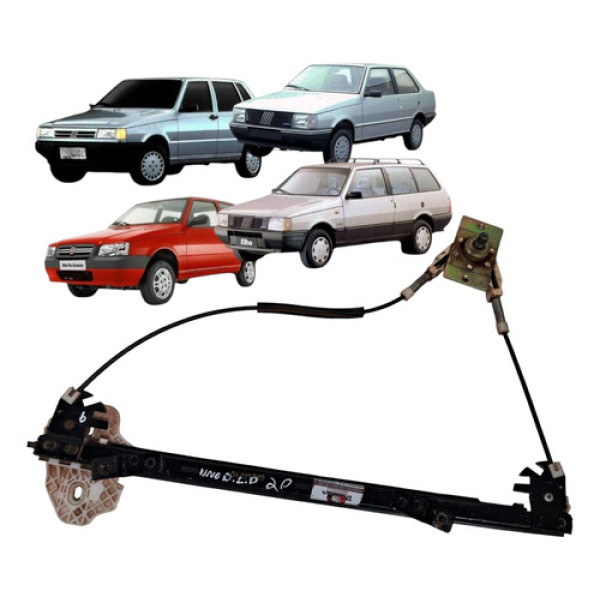 Maquina Vidro Manual Elba Premio Uno 1985 2013 Direito 2p