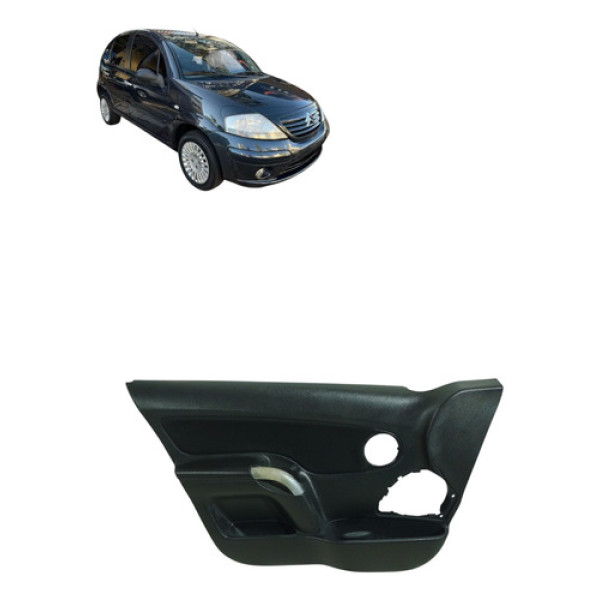 Forro Porta Dianteira Citroen C3 2003 2012 Esquerda