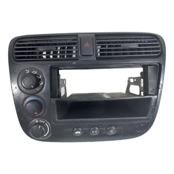 Moldura Central Com Ar Condicionado Honda Civic 2001 A 2006