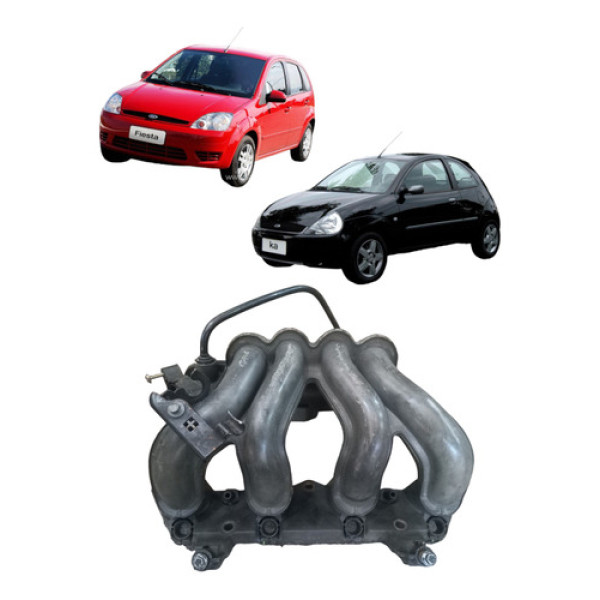 Coletor Admissão Ford Ka Fiesta Zetec Rocam 1.0 8v 1999 2003