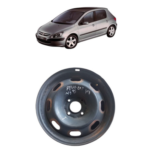 Roda Ferro Peugeot 307 Aro 15 4 Furos