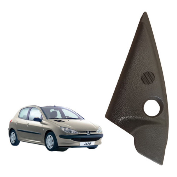 Acabamento Retrovisor Peugeot 206 2001 A 2010 Esquerdo