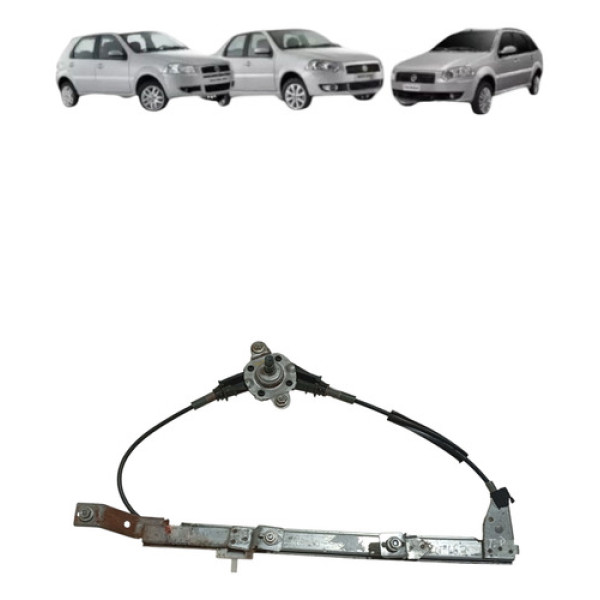 Maquina Vidro Manual Traseira Palio Siena 1996 2012 Direita