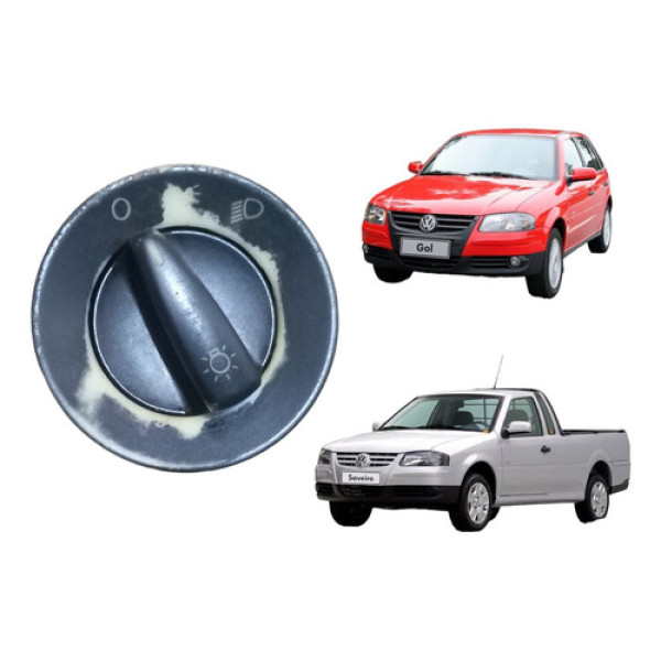 Botão Chave Luz Farol  Gol Parati Saveiro G3 G4