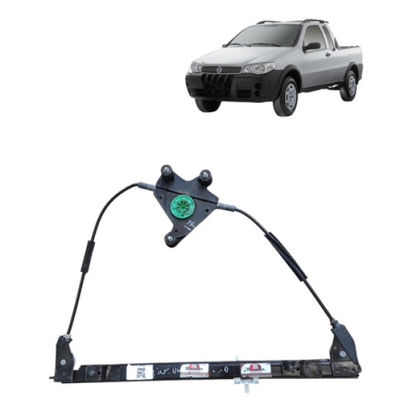 Máquina Vidro Elétrico Sem Motor Strada Direito