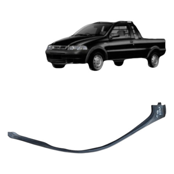 Borracha Guarnição Esquerdo Friso Teto Fiat Strada 2001 2005