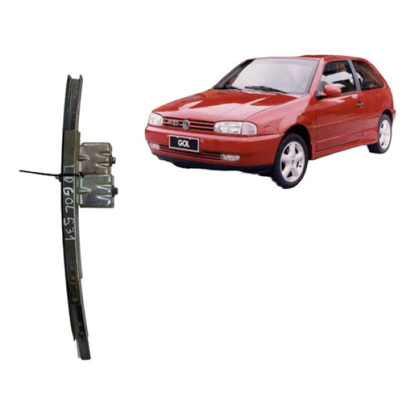 Jogo Trilho Guia Vidro Porta Direita Gol G2 1994 1999