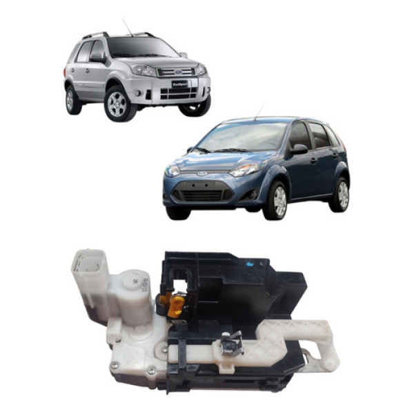 Fechadura Eletrica Porta Traseira Fiesta 2003 2012 Esquerda