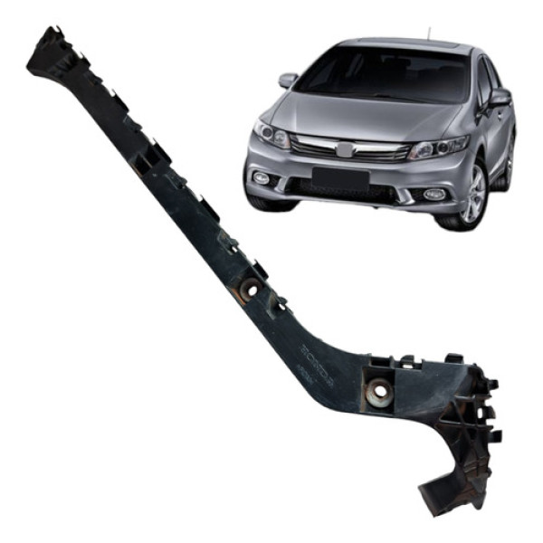 Guia Parachoque  Traseiro New Civic 2012 2016 Esquerdo