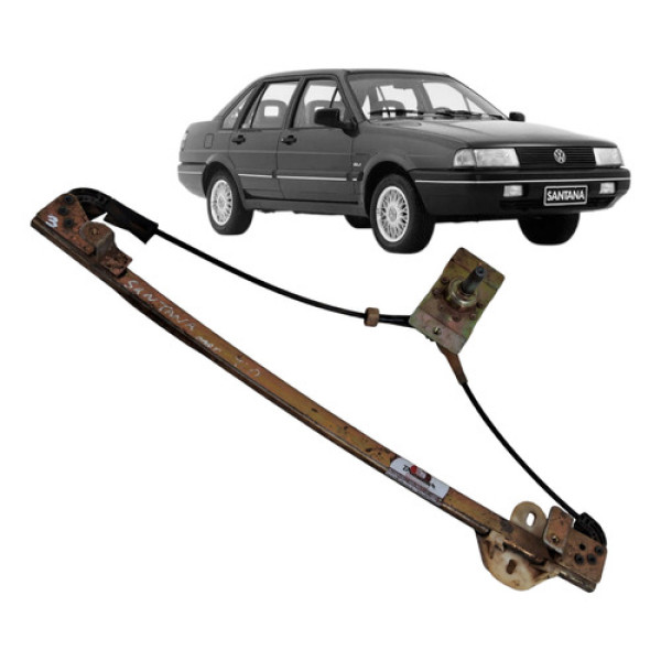 Maquina Vidro Manual Traseira Santana 1986 1996 Direita