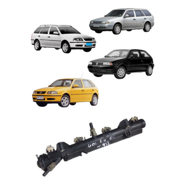 Flauta Bico Injetor Gol Parati G2 G3 1.0 8v 1996 A 2005