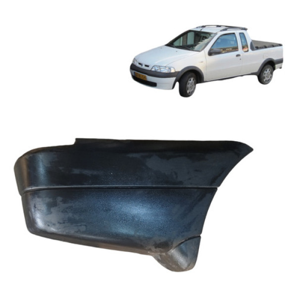 Ponteira Polaina Parachoque Esq Traseiro Strada 2001 2005