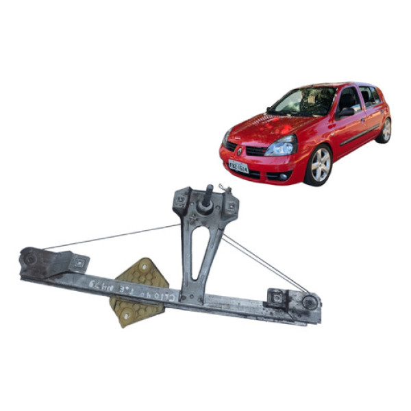 Máquina Vidro Manual Traseiro Direito Renaut Clio 02 A 12 