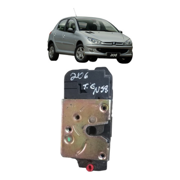 Fechadura Eletrica Traseiro Esquerda Peugeot 206 2007 A 2010