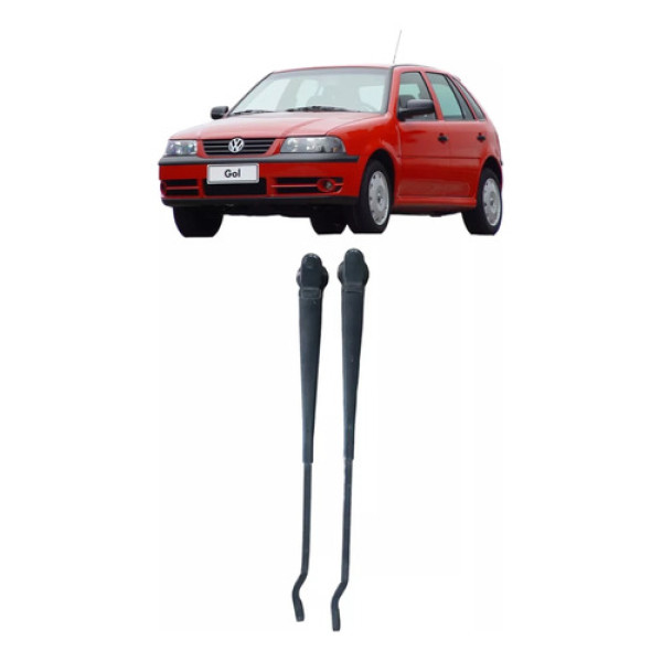 Par Braços Limpador Parabrisa  Gol 1995 A 2012