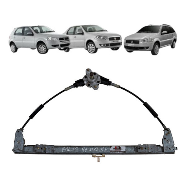 Maquina Vidro Manual Dianteira Palio 1996 2016 Direita