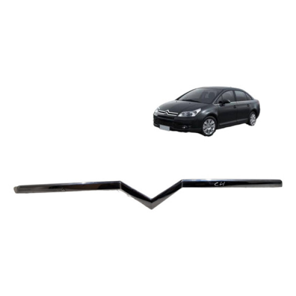 Friso Cromado Parachoque Dianteiro Citroen C4 2008 A 2012